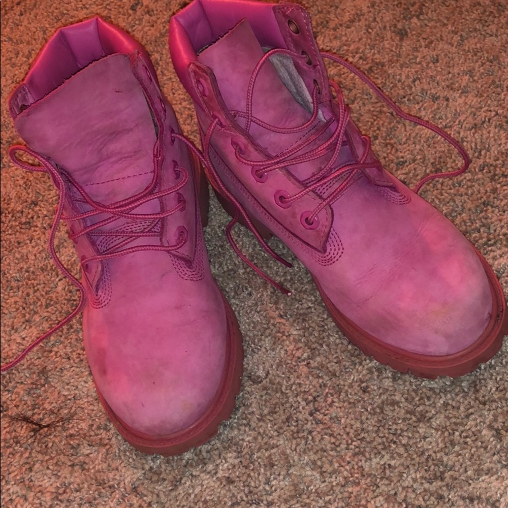 Pink timbs - Picture 2 of 3